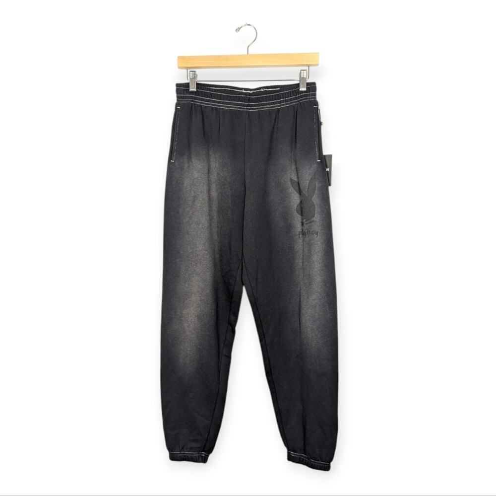 NWT Playboy by PacSun Faded Black Jogger Sweatpants Size S